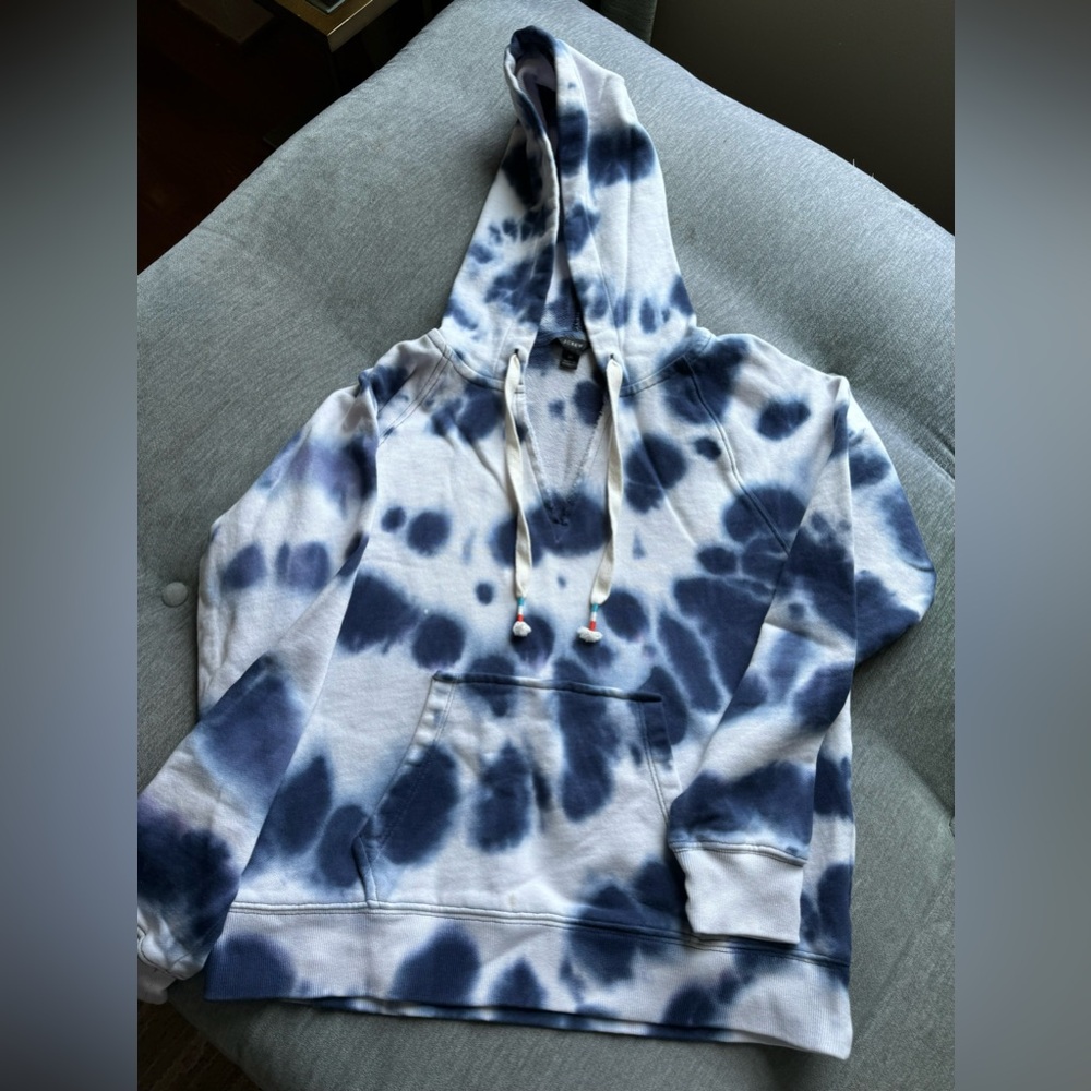 J Crew hoodie size 10 tie-dye